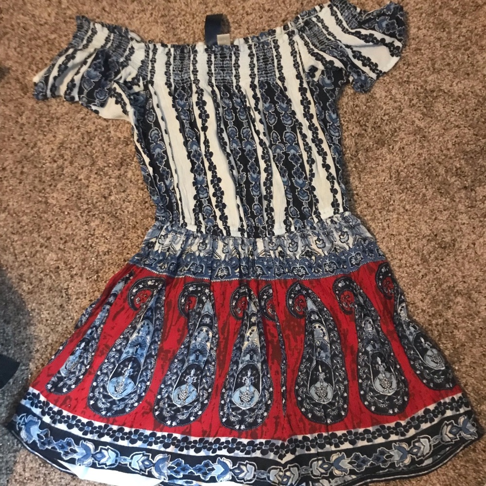 Red, white, & blue romper